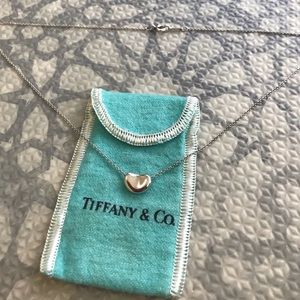 Tiffany & Co Elsa Peretti Sterling “Bean” Necklace